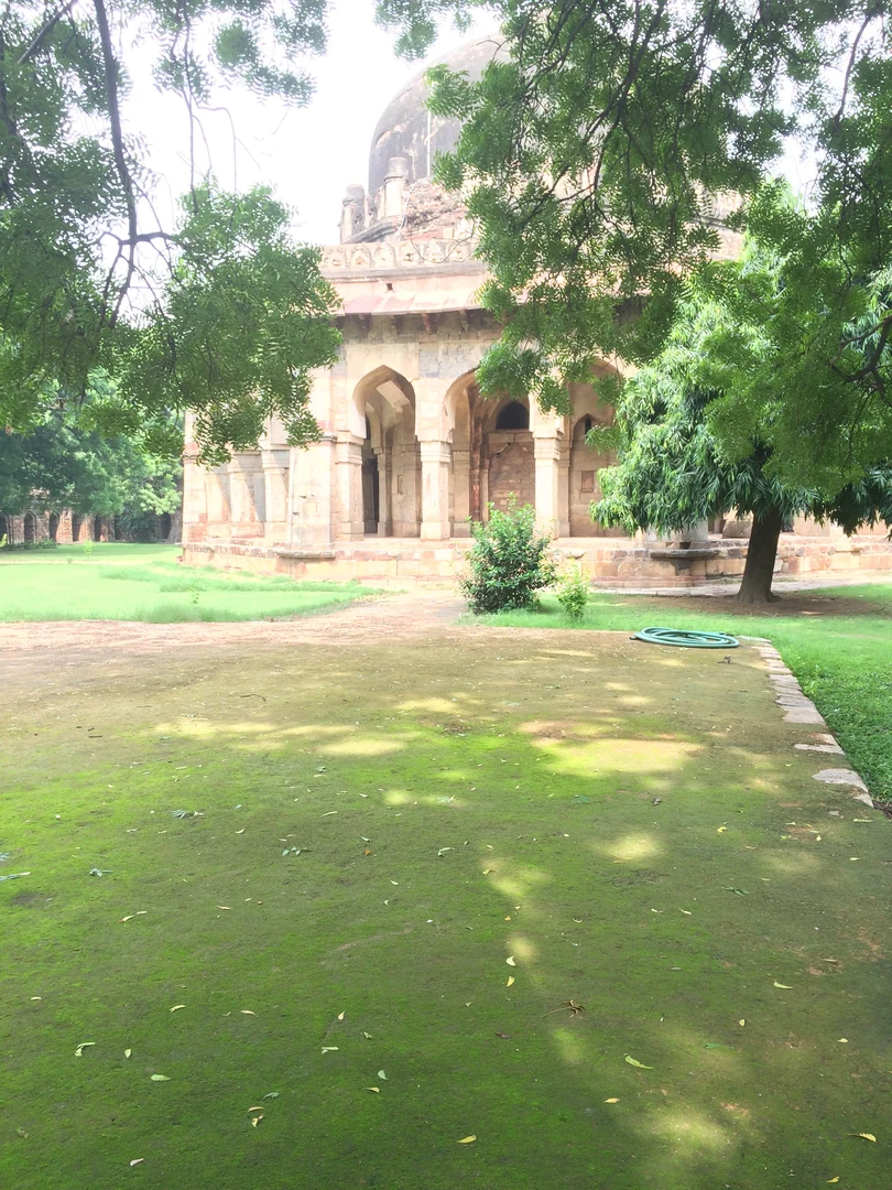 नई दिल्ली के लोधी गार्डन का हरा दृश्य